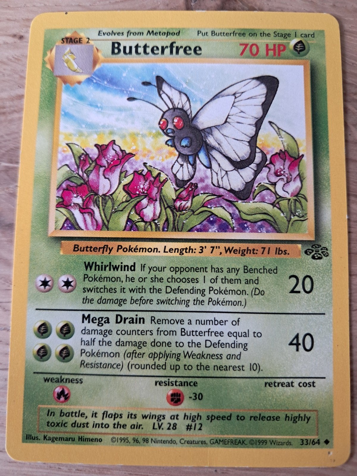 Butterfree 33/64 - Pokemon kaart, Ophalen of Verzenden