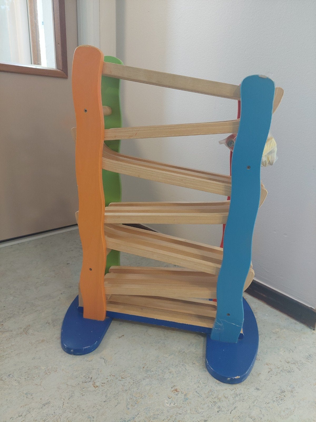 Houten autobaan met autootjes - gebruikt, gerepareerd, Ophalen, Gebruikt, Overige typen