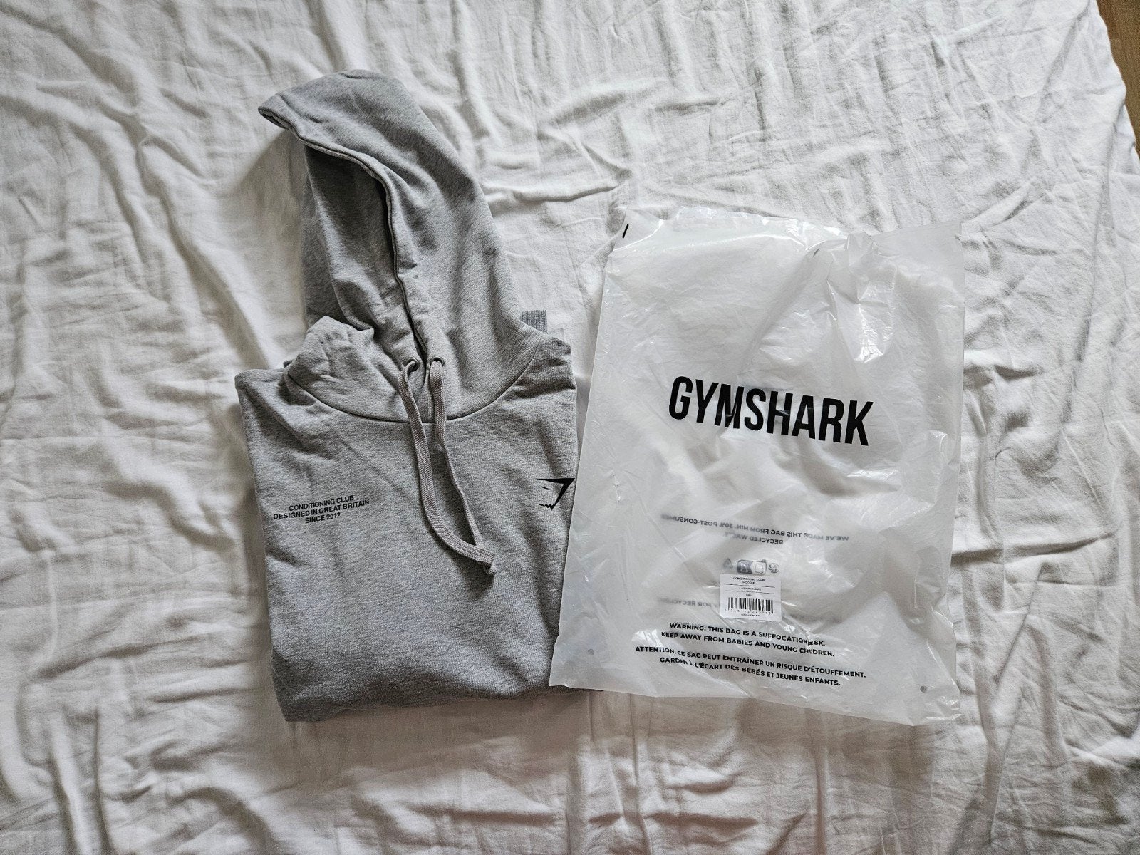 Gymshark Hoodie Grijs Maat L, Maat 52/54 (L), Gymshark, Nieuw, Ophalen of Verzenden