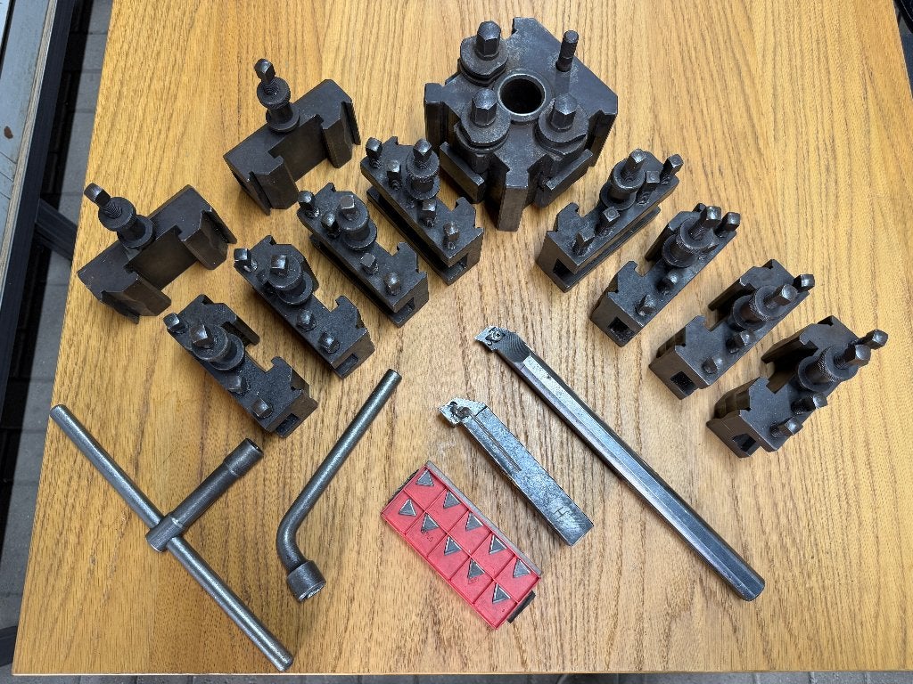 Type B snelwisselhouder set incl 10 beitelhouders AM BA, Ophalen of Verzenden, Gebruikt, Onderdeel