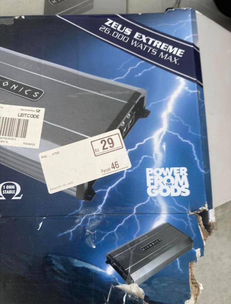 HiFonics ZXT13000/1 Zeus Extreme Monoblock Versterker, Ophalen of Verzenden, Zo goed als nieuw, 120 watt of meer, Overige merken