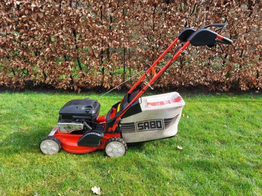 GEVRAAGD: opvangzak Sabo 43-A Eco grasmaaier of andere 43cm, Tuin en Terras, Grasmaaiers, Ophalen, Zo goed als nieuw, Opvangzak