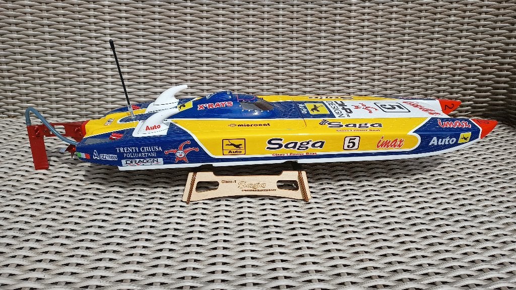 Rc  Saga Microcat tunnelboot, Ophalen of Verzenden, Gebruikt, 1:32 tot 1:50, Overige merken