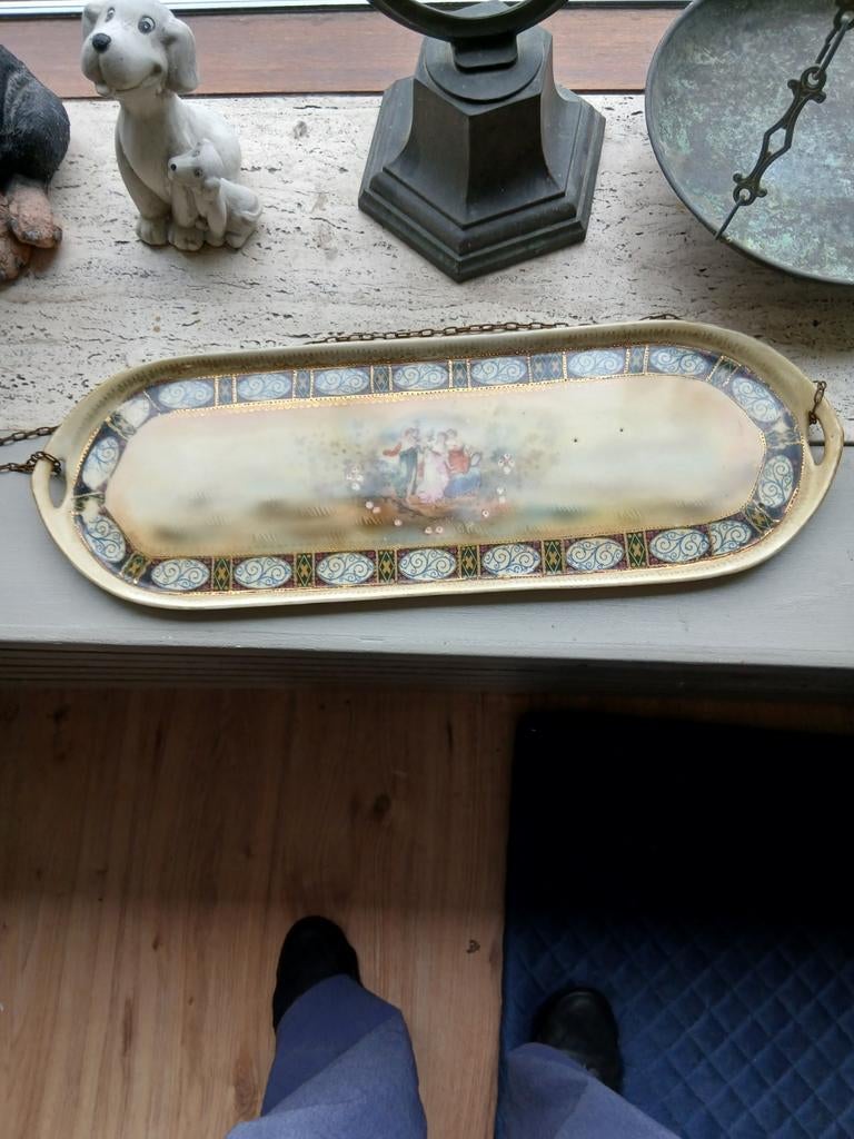 Jungerhans Schaal - Decoratieve Ovale Schaal met Figuur, Ophalen