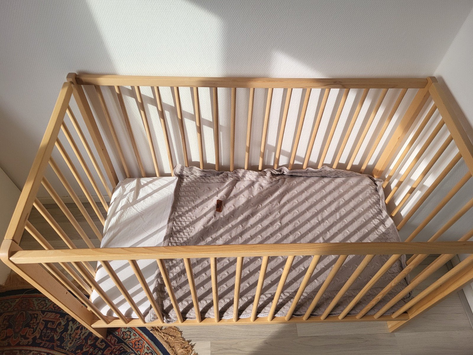 Prénatal Ledikant met matras Aerosleep Evolution Matras, 70 tot 85 cm, 140 tot 160 cm, Zo goed als nieuw, Ophalen