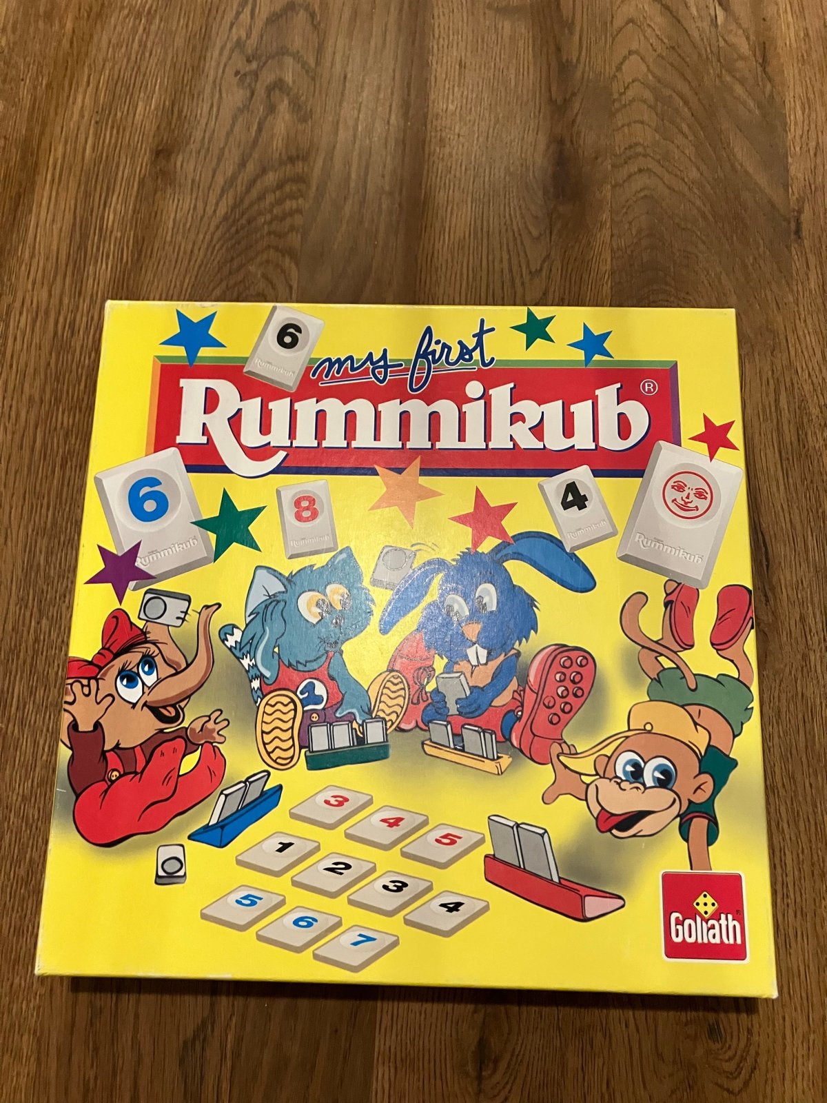 My First Rummikub - Het eerste Rummikub spel voor kids, Drie of vier spelers, Ophalen of Verzenden, Zo goed als nieuw