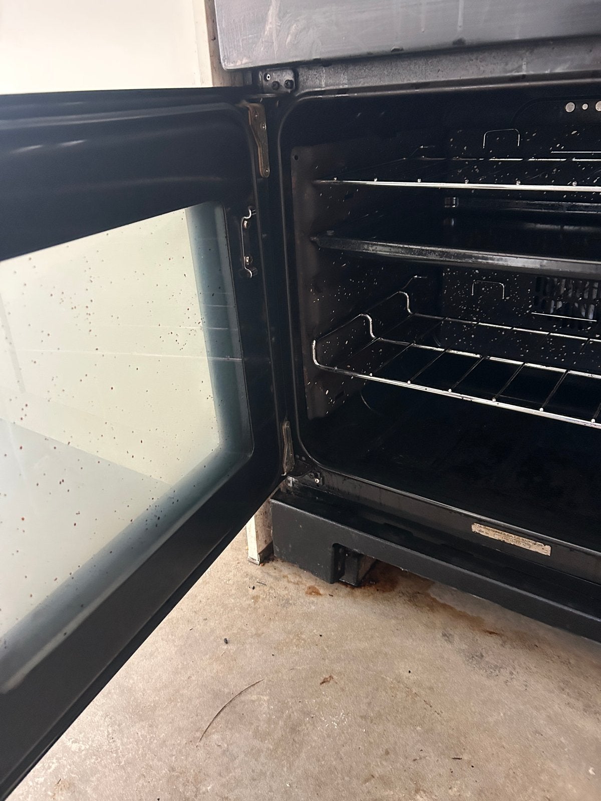 Falcon classic 90 gasfornuis met 3 ovens - Zwart, gebruikt, Ophalen, Gebruikt, Hete lucht, 60 cm of meer