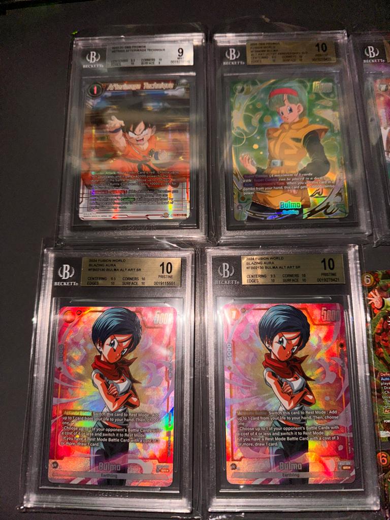 Dragon Ball BGS 9/10 Slabs & Pokémon Hits, Ophalen of Verzenden, Zo goed als nieuw, Meerdere kaarten, Foil