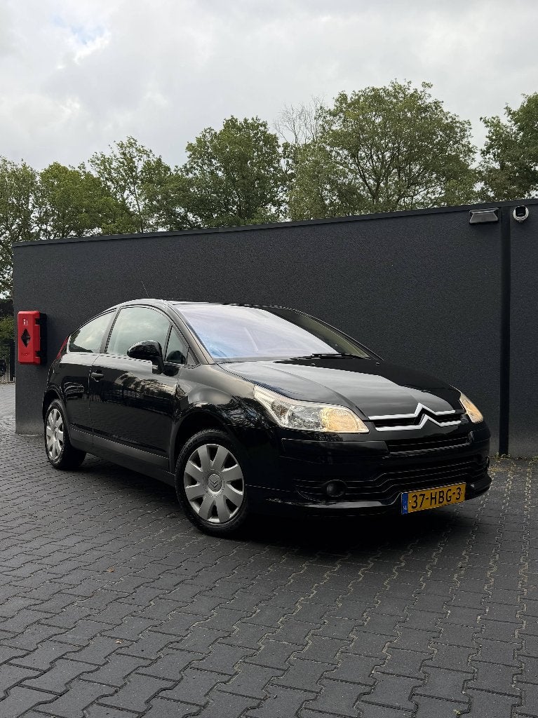 Citroën C4 Coupé 1.6 16V | Cruise control | Airco | 2008, Auto's, Voorwielaandrijving, Stof, Zwart, 4 cilinders