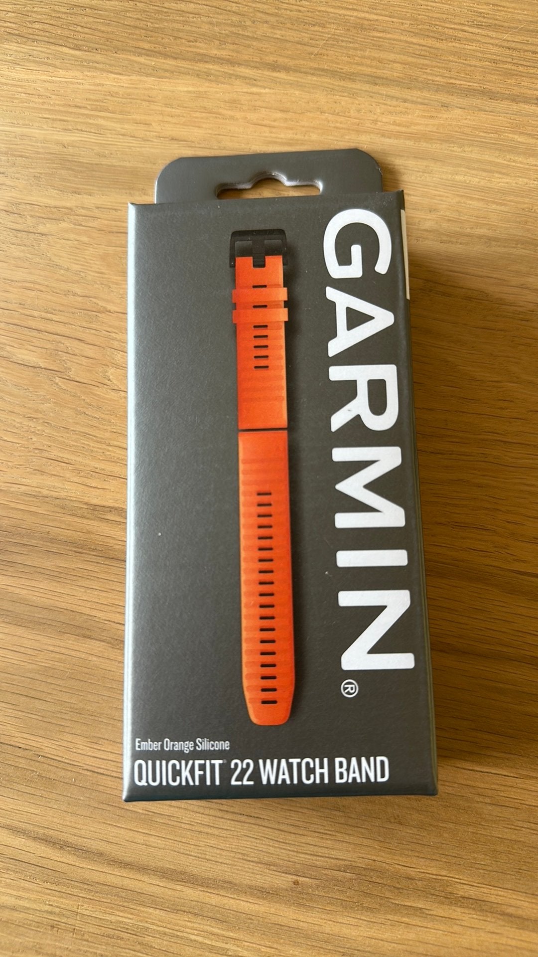 Garmin quickfit 22 watch band ember orange, Ophalen of Verzenden, Zo goed als nieuw, Android
