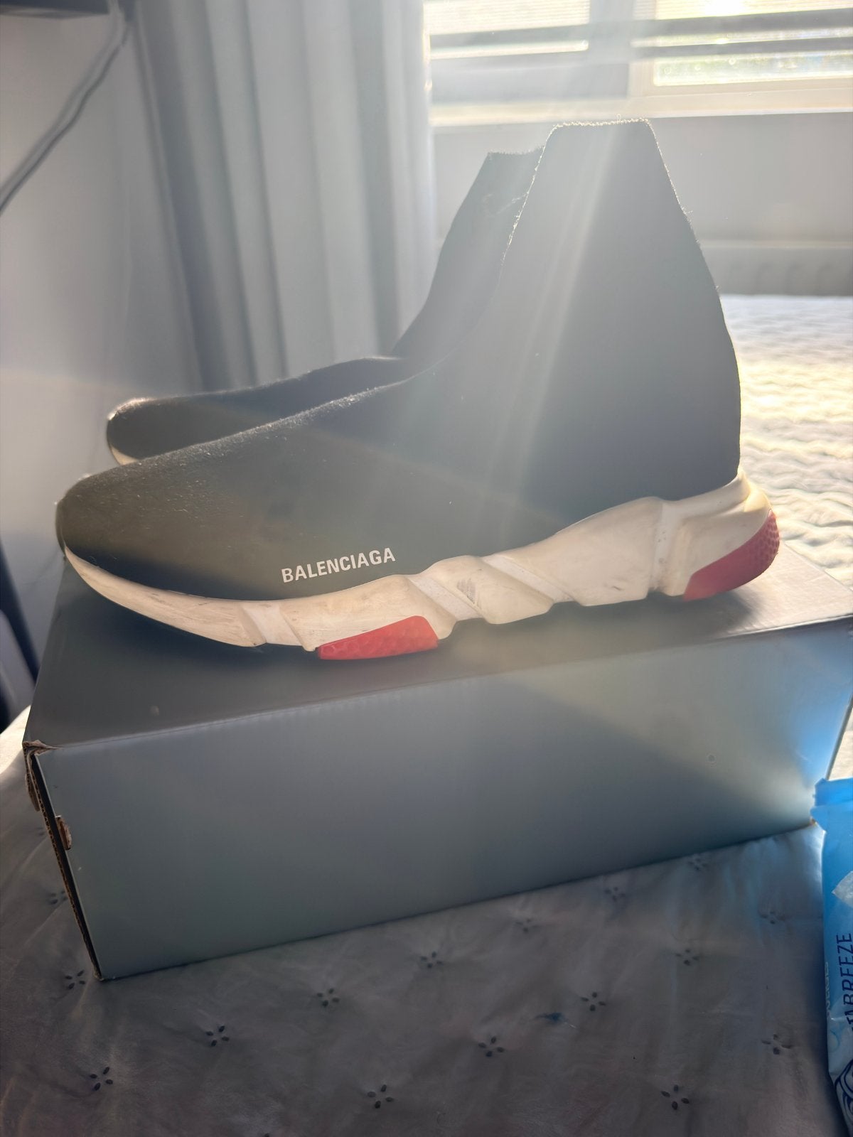 Balenciaga Speed Trainer Sneakers Zwart, Zwart, Ophalen of Verzenden, Sneakers of Gympen, Gedragen