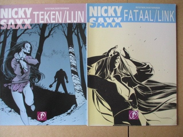 w0224 nicky saxx 6x, Boeken, Eén stripboek, Ophalen, Gelezen
