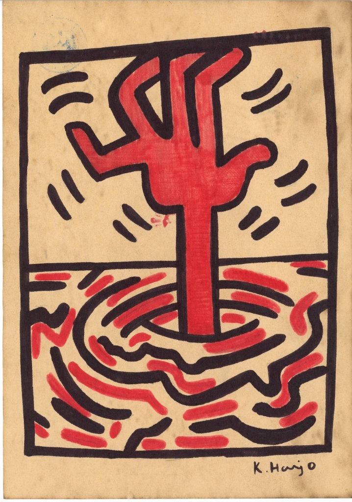 Keith Haring Artwork, Ophalen of Verzenden