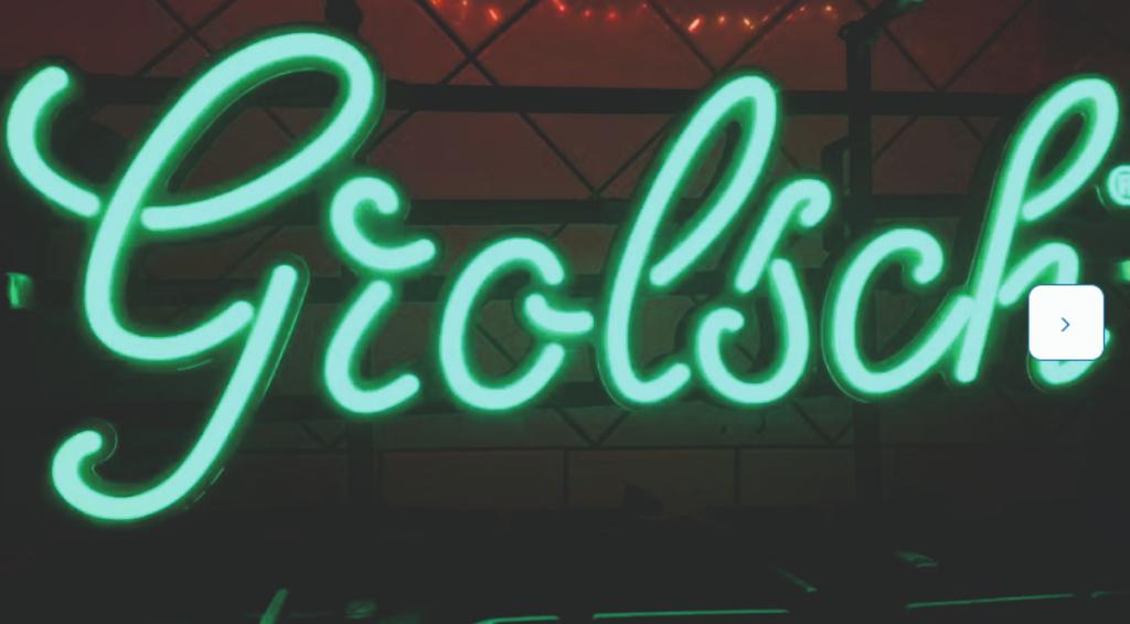 grolsch licht reclame, Ophalen, Zo goed als nieuw, Reclamebord