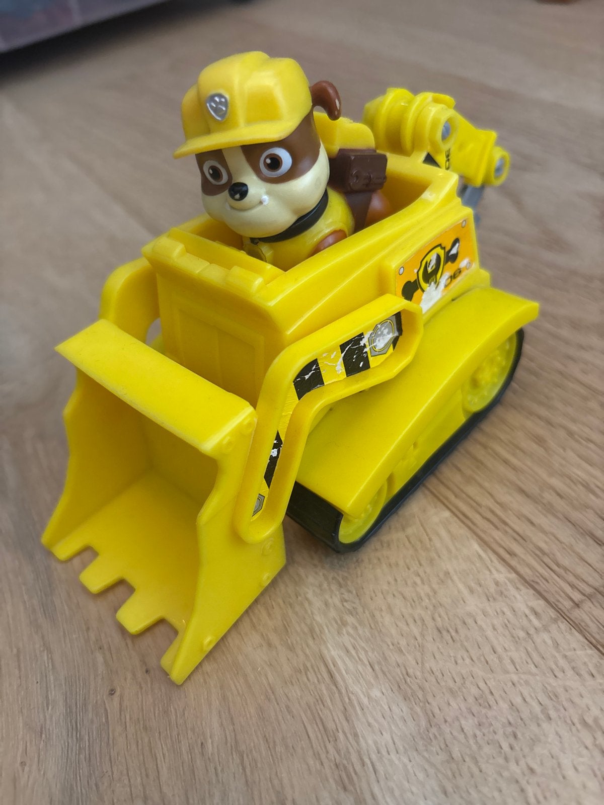 Paw Patrol Rubble Bulldozer Speelgoedvoertuig met Figuur, Ophalen of Verzenden, Gebruikt
