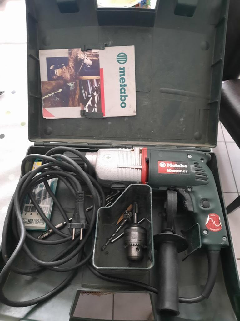 Metabo BHE 6011 S-R+L Boorhamer 500W in koffer, Doe-het-zelf en Verbouw, Gereedschap | Boormachines, Gebruikt, Boor- en/of Breekhamer