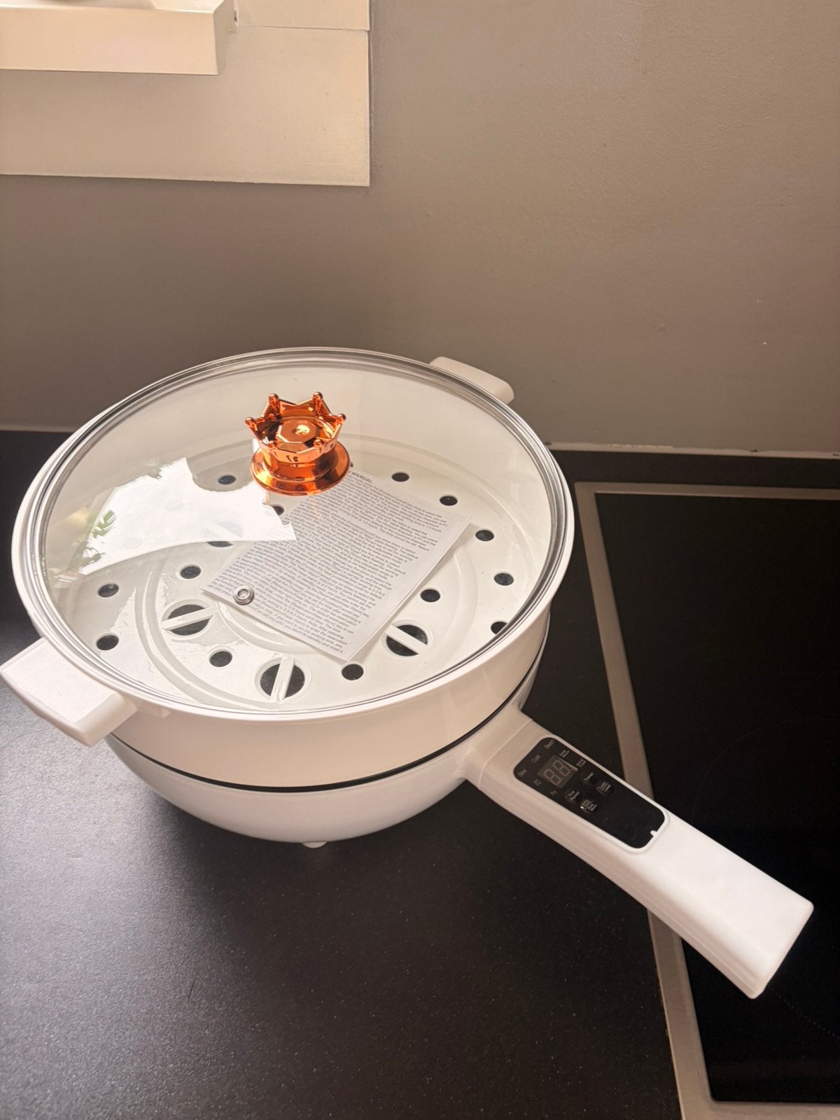 Nieuw! Electrische hapjespan en stomer, Ophalen, Nieuw, Overige materialen, Braadpan