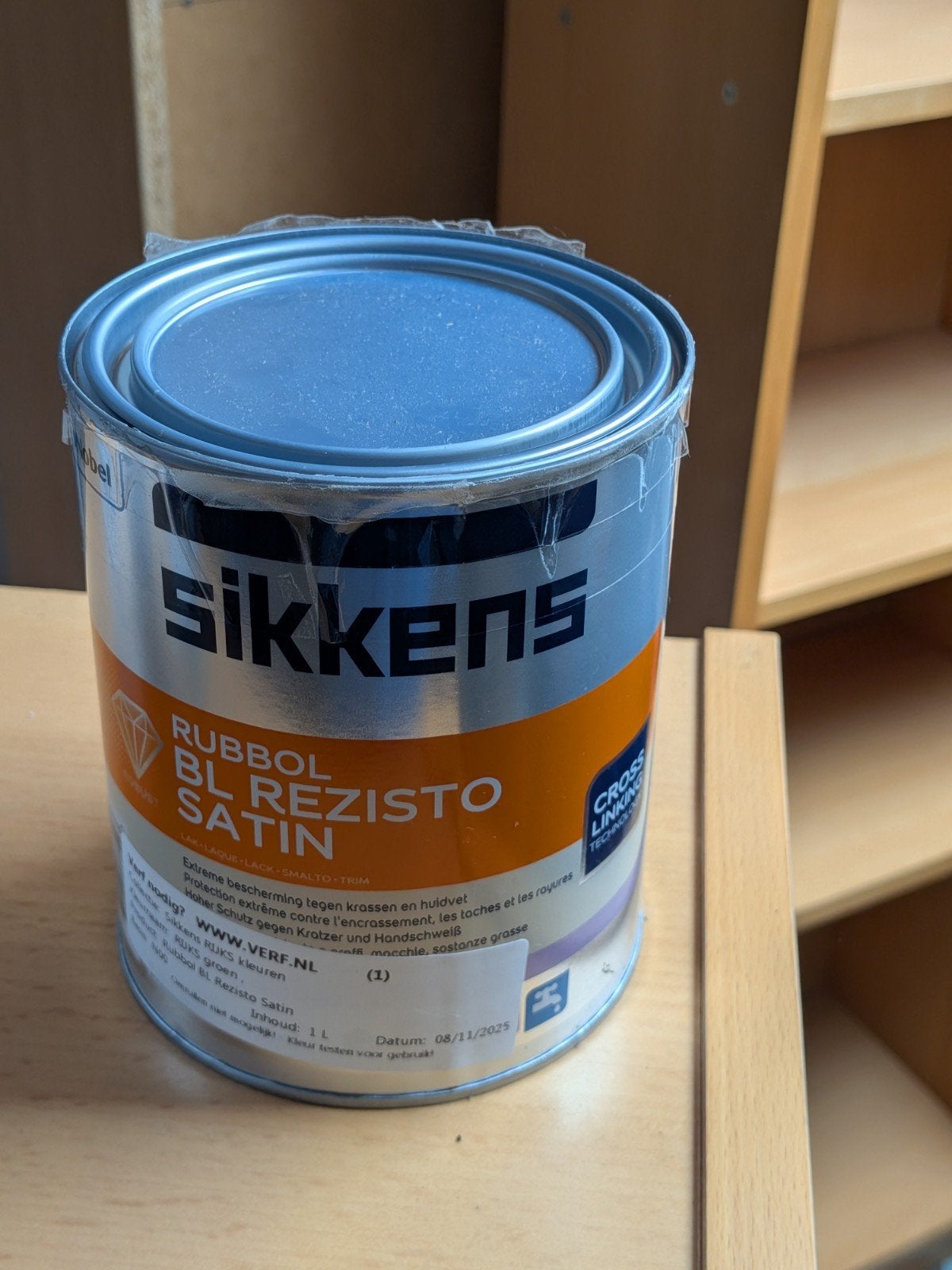Nieuw Sikkens Rubbol BL Rezisto Satin (RIJKS groen) 1L, Ophalen, Nieuw, Groen