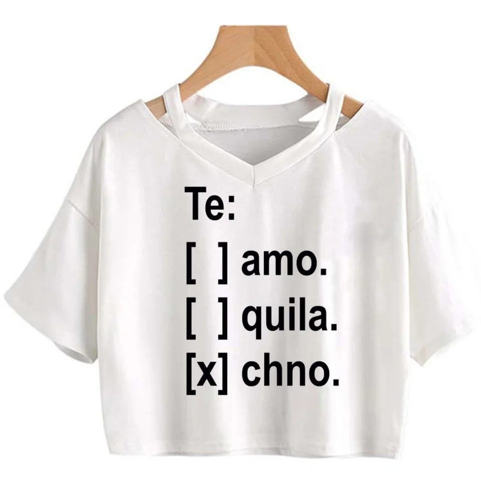 Witte Festival Crop Top - Techno Quote - Maat M (NIEUW), Maat 38/40 (M), Wit, Nieuw, Ophalen of Verzenden
