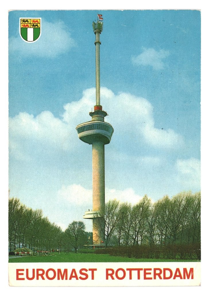 41095 Rotterdam euromast jr 60 70 Wederopbouw zegel afgew
