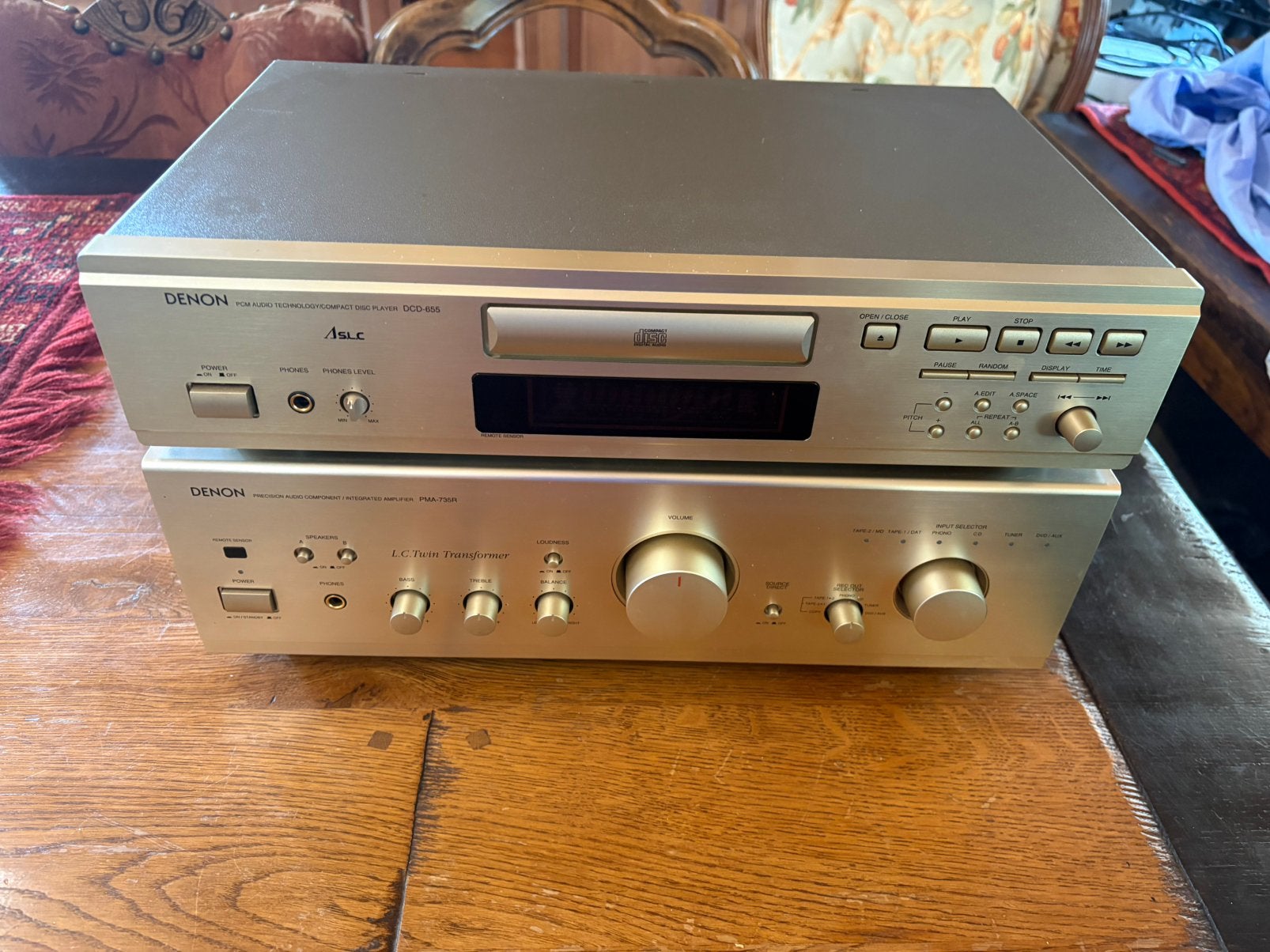 Denon PMA 735R versterker met DCD 655 Cd speler, Audio, Tv en Foto, Versterkers en Receivers, Ophalen, Denon, Zo goed als nieuw