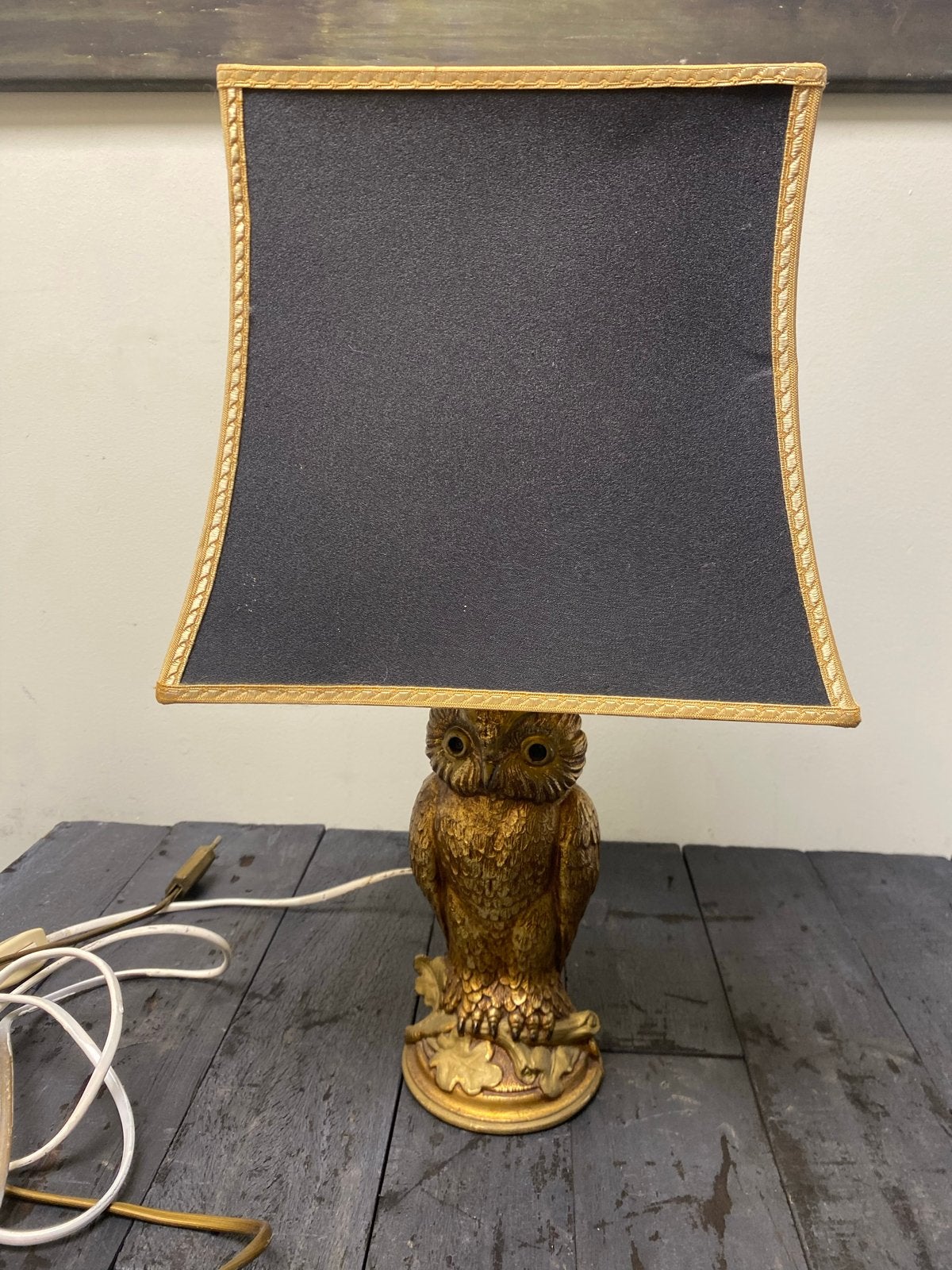 Loevsky & Loevsky Vintage Uil Tafellamp, Huis en Inrichting, Lampen | Tafellampen, Ophalen of Verzenden, Zo goed als nieuw, Vintage
