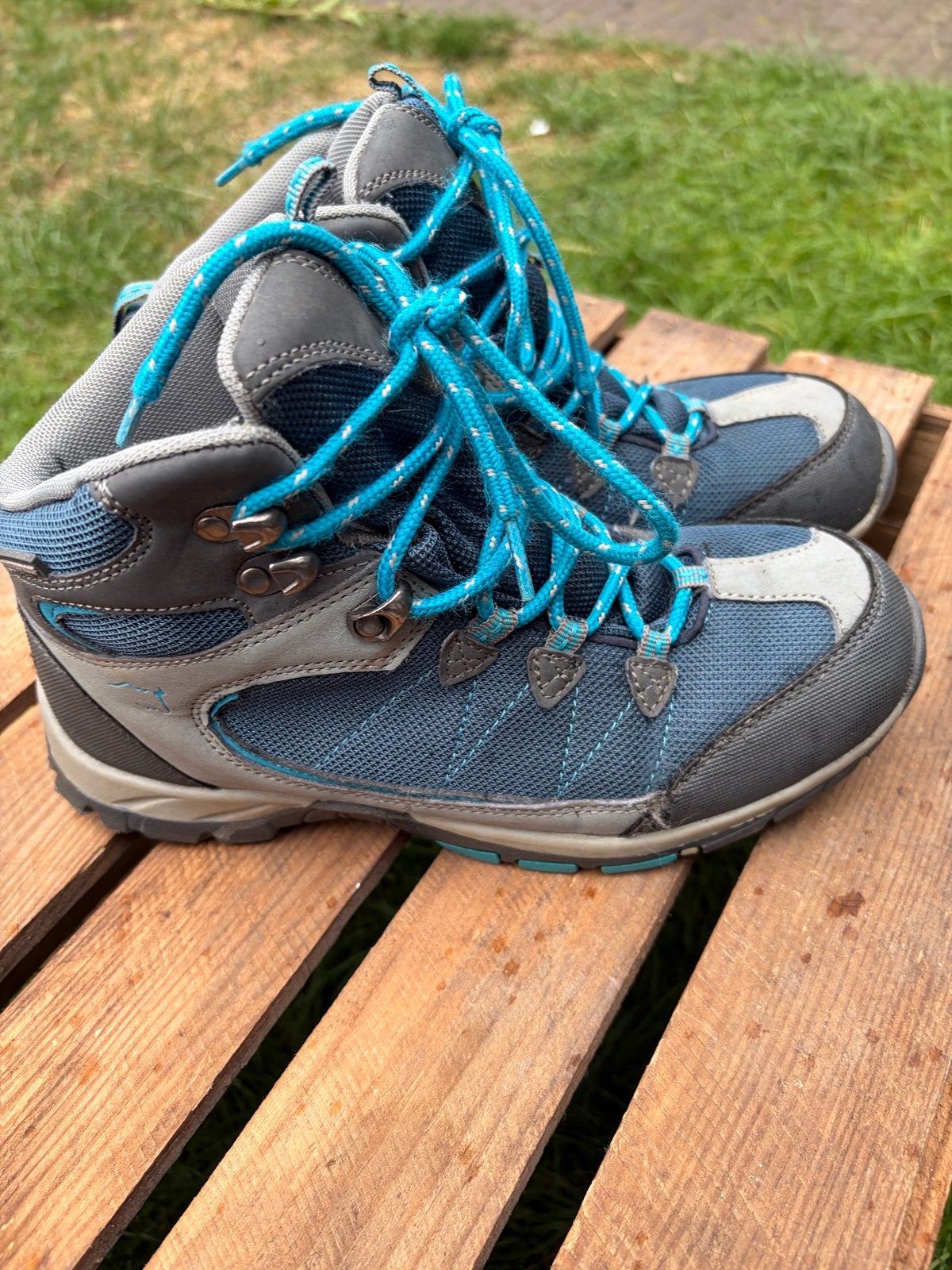Wildebeast Wandelschoenen maat 38 blauw/grijs, Ophalen of Verzenden, Gebruikt, Schoenen