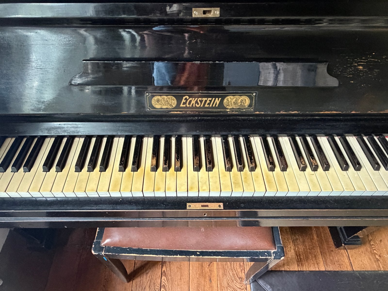 Eckstein Piano - Zwart, Gebruikt, Muziek en Instrumenten, Ophalen of Verzenden, Gebruikt, Zwart, Piano