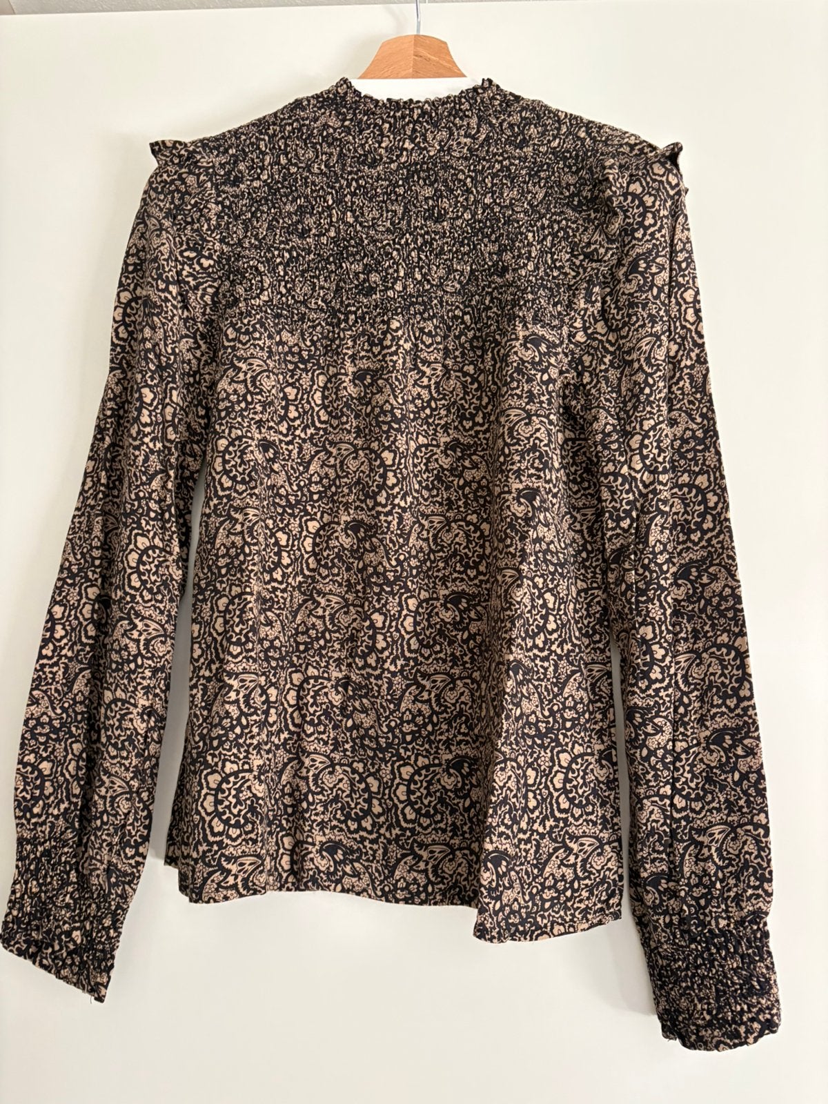 Dames blouse, Ophalen of Verzenden, Zo goed als nieuw, Maat 38/40 (M), Bruin