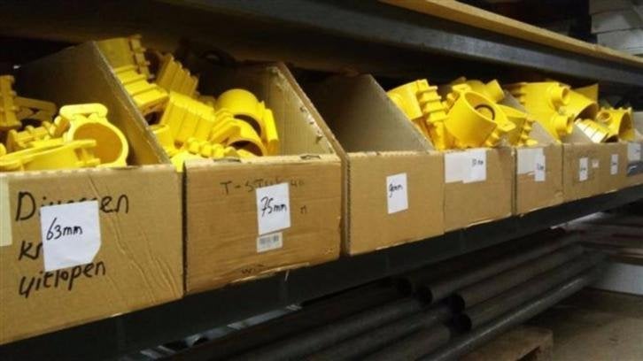 281. GLW gas en water aanboorzadels klemzadels, Ophalen, Nieuw