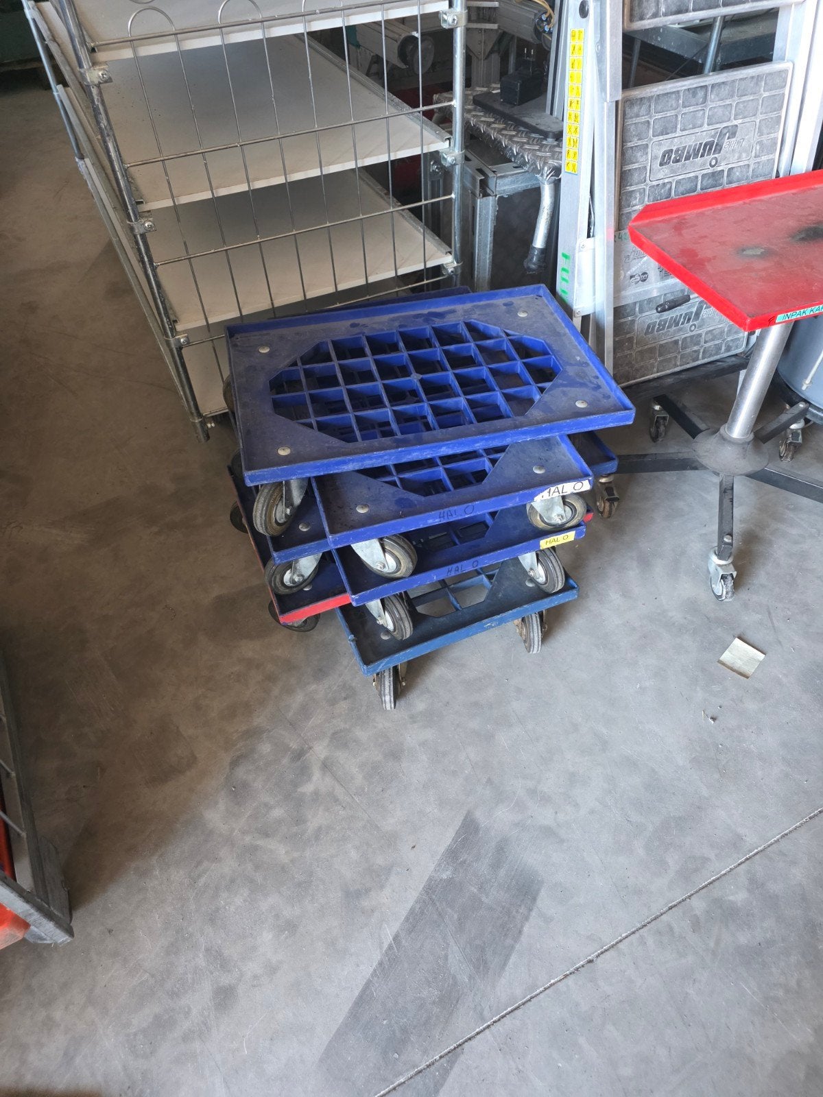 kratten dollys, 100 liter of meer, Ophalen, Transportkar