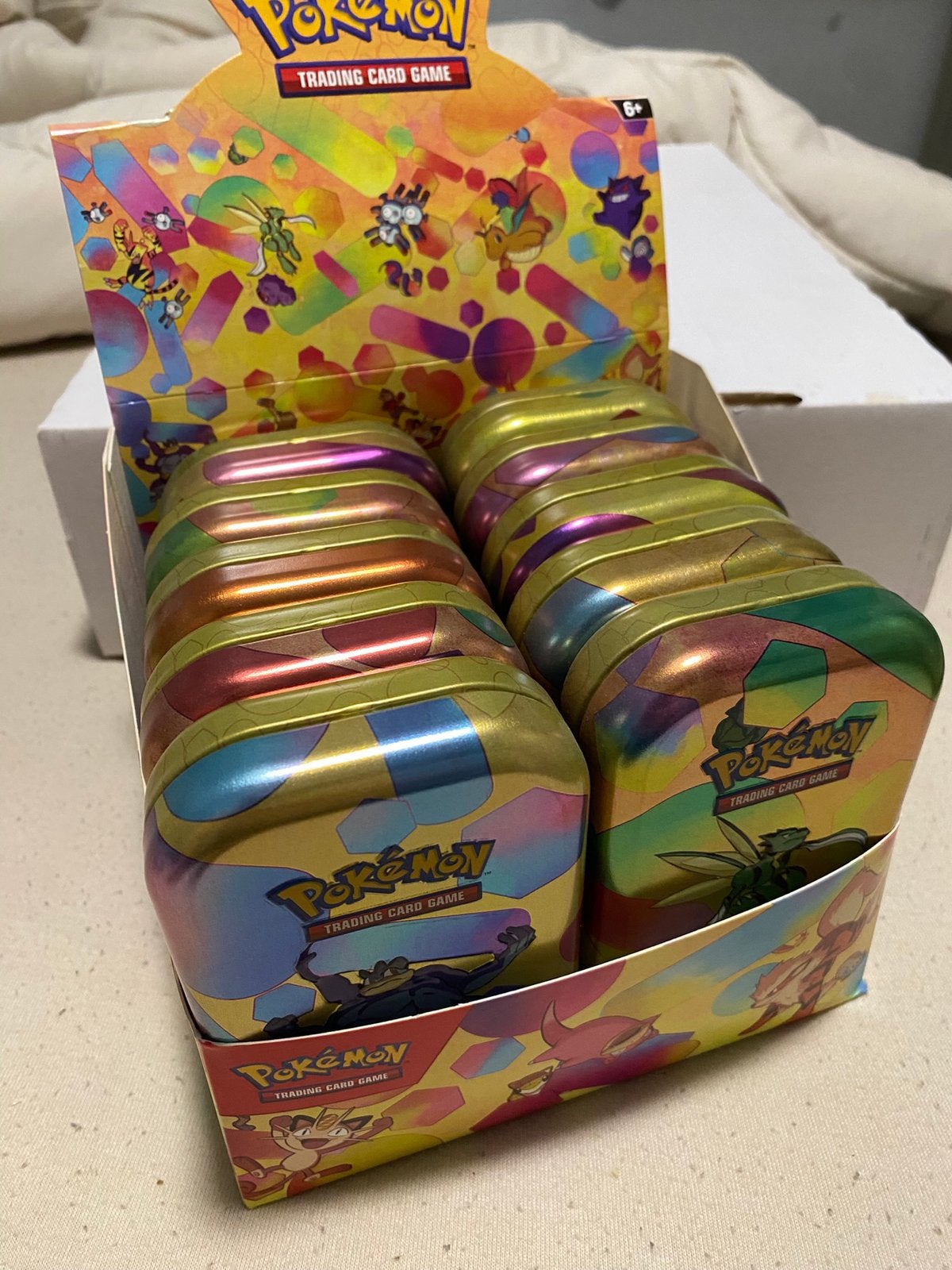 Lege pokemon tins, Ophalen of Verzenden, Zo goed als nieuw, Overige typen