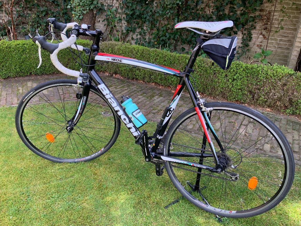 Bianchi Nirone 7 heren C2C heren racefiets, 28 inch, Gebruikt, 10 tot 15 versnellingen, Velgrem