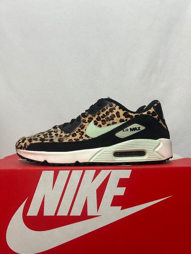 BIJNA NIEUW! Maat 42,5 - Nike Air Max 90 Golf Leopard, Overige kleuren, Verzenden, Nike, Nike