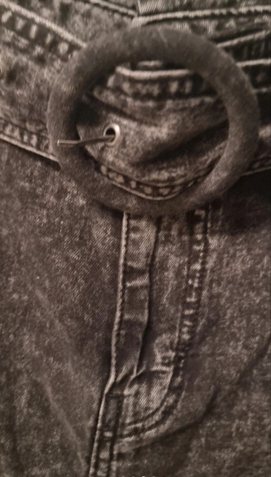 SilverCreek zwarte denim short met riem, Silver Creek, Ophalen of Verzenden, Zo goed als nieuw, Zwart