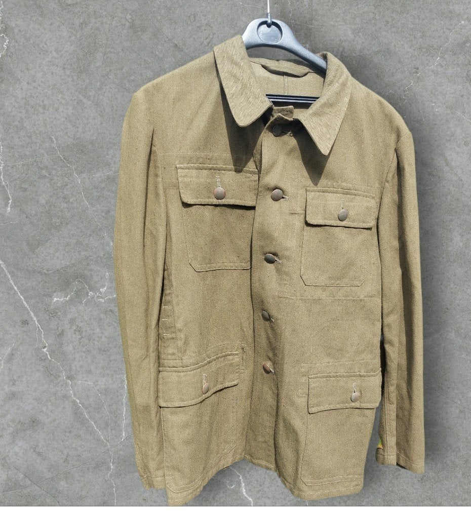 Duitse WO2 M43 Drillich Feldbluse Wehrmacht/Todt, Verzamelen, Ophalen of Verzenden, Duitsland, Kleding of Schoenen
