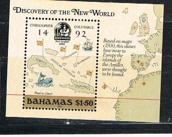 vel Bahamas, Ophalen of Verzenden, Postfris, Noord-Amerika