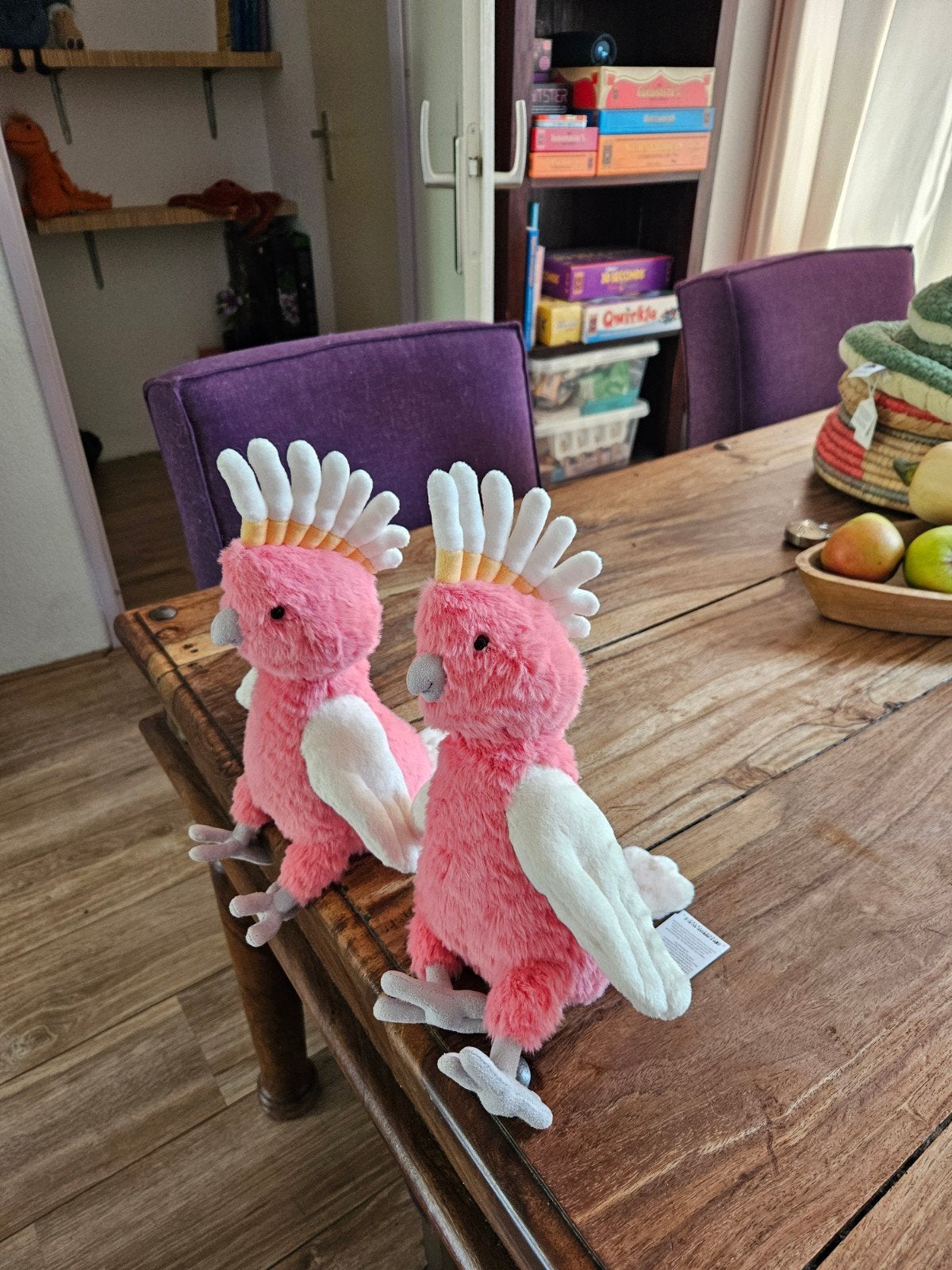 Jellycat Squawkatoo Roze Kaketoe Knuffel - Nieuw met label, Jellycat, Overige karakters, Overige typen, Ophalen of Verzenden