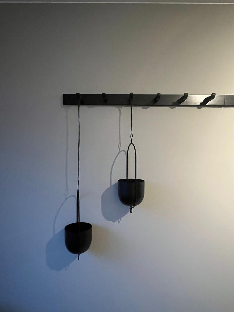 Leuke zwarte planten hangers, Ophalen, Gebruikt, Minder dan 60 cm, Rond