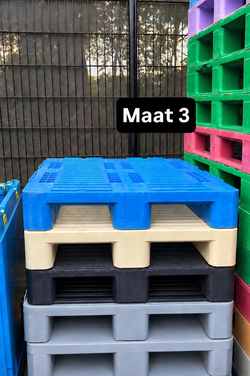 HDPE kunststof pallets – 3 maten, Ophalen of Verzenden, Zo goed als nieuw