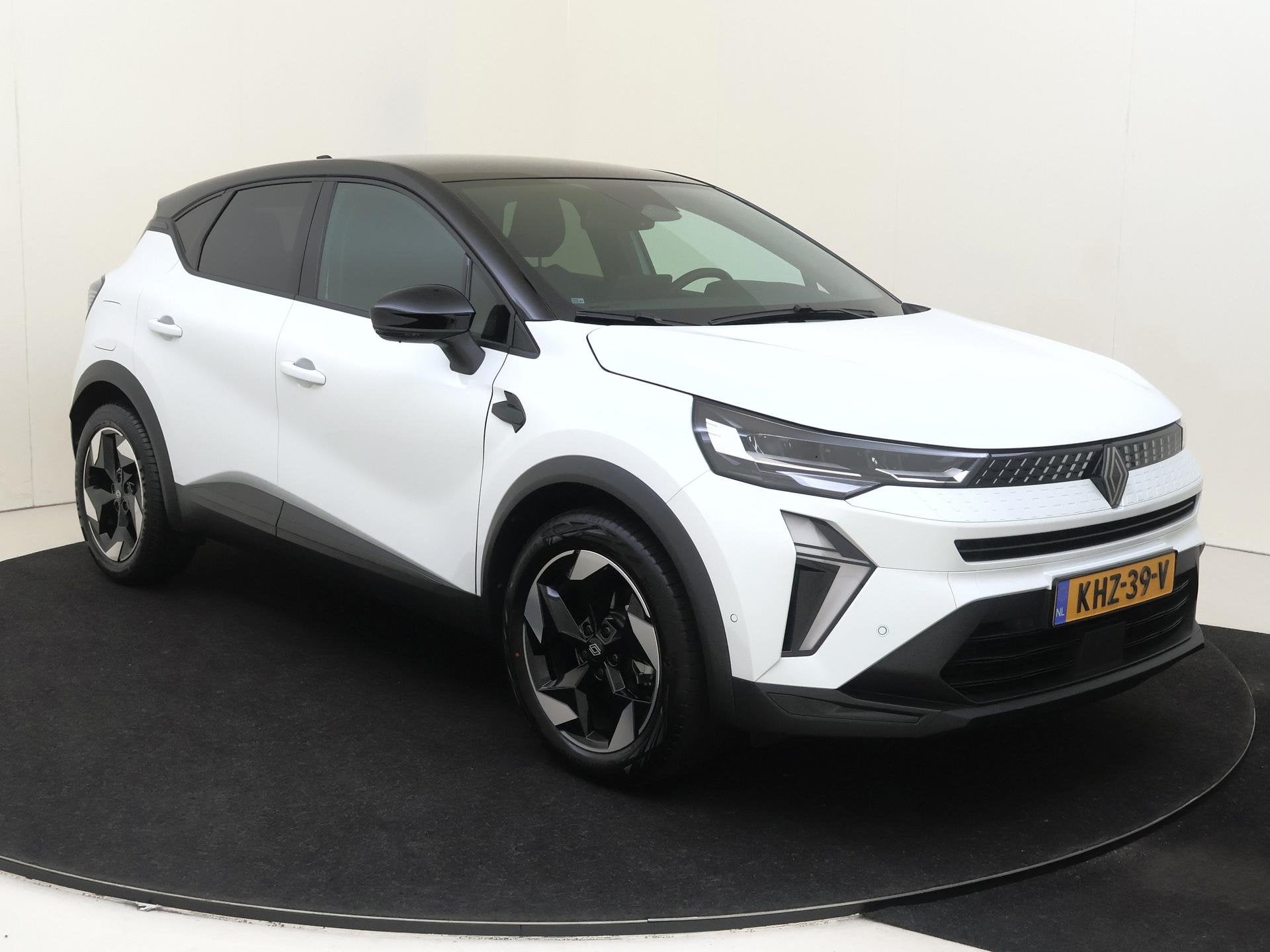 Renault Captur 1.8 E-Tech full hybrid 160 techno | Automaat, 4 cilinders, Leder en Stof, Wit, Bedrijf