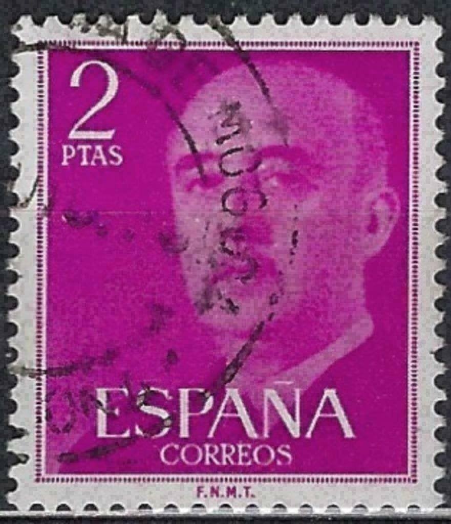 Spanje 1955-1958 - Yvert 865A - Generaal Francisco Fran (PF), Postzegels en Munten, Verzenden, Postfris