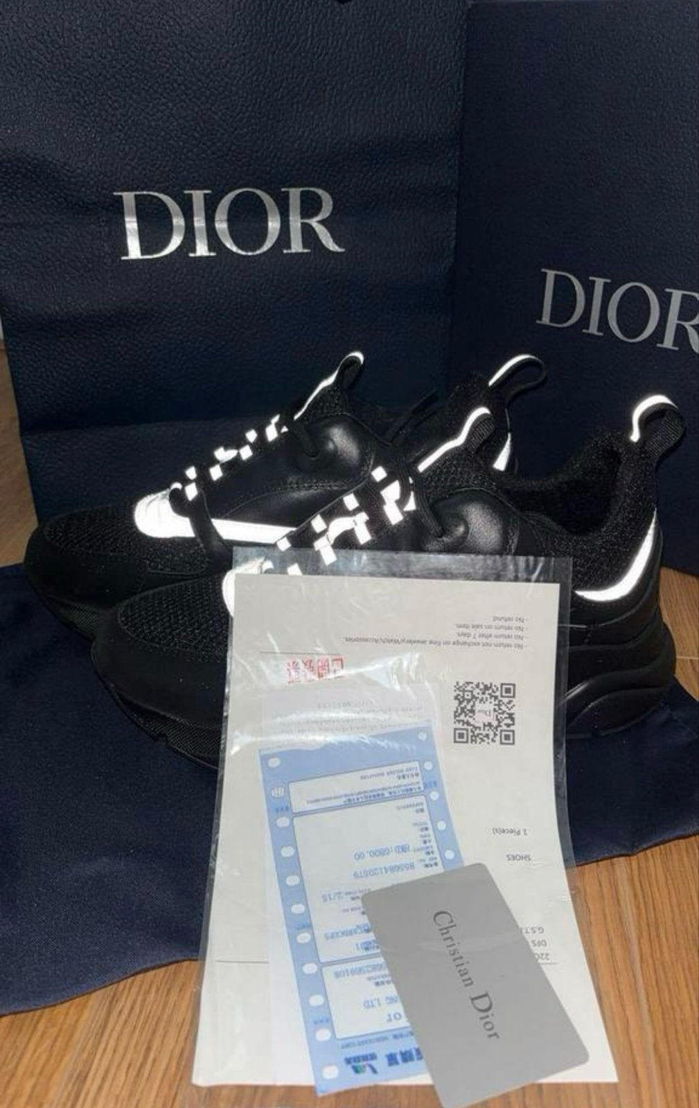 Dior B22 Sneakers - Zwart met reflecterende details, Ophalen of Verzenden, Nieuw, Zwart, Sneakers of Gympen