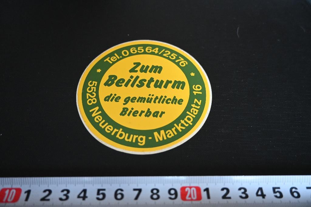 sticker Neuerburg Zum Beilsturm die gemütliche Bierbar, Ophalen, Zo goed als nieuw