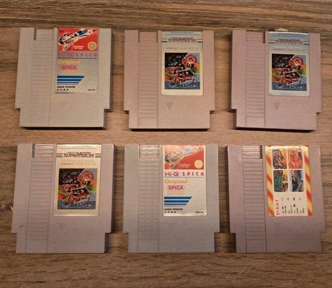 Set van 6 Bootleg NES spellen, NTSC J Japan, Ophalen, Gebruikt