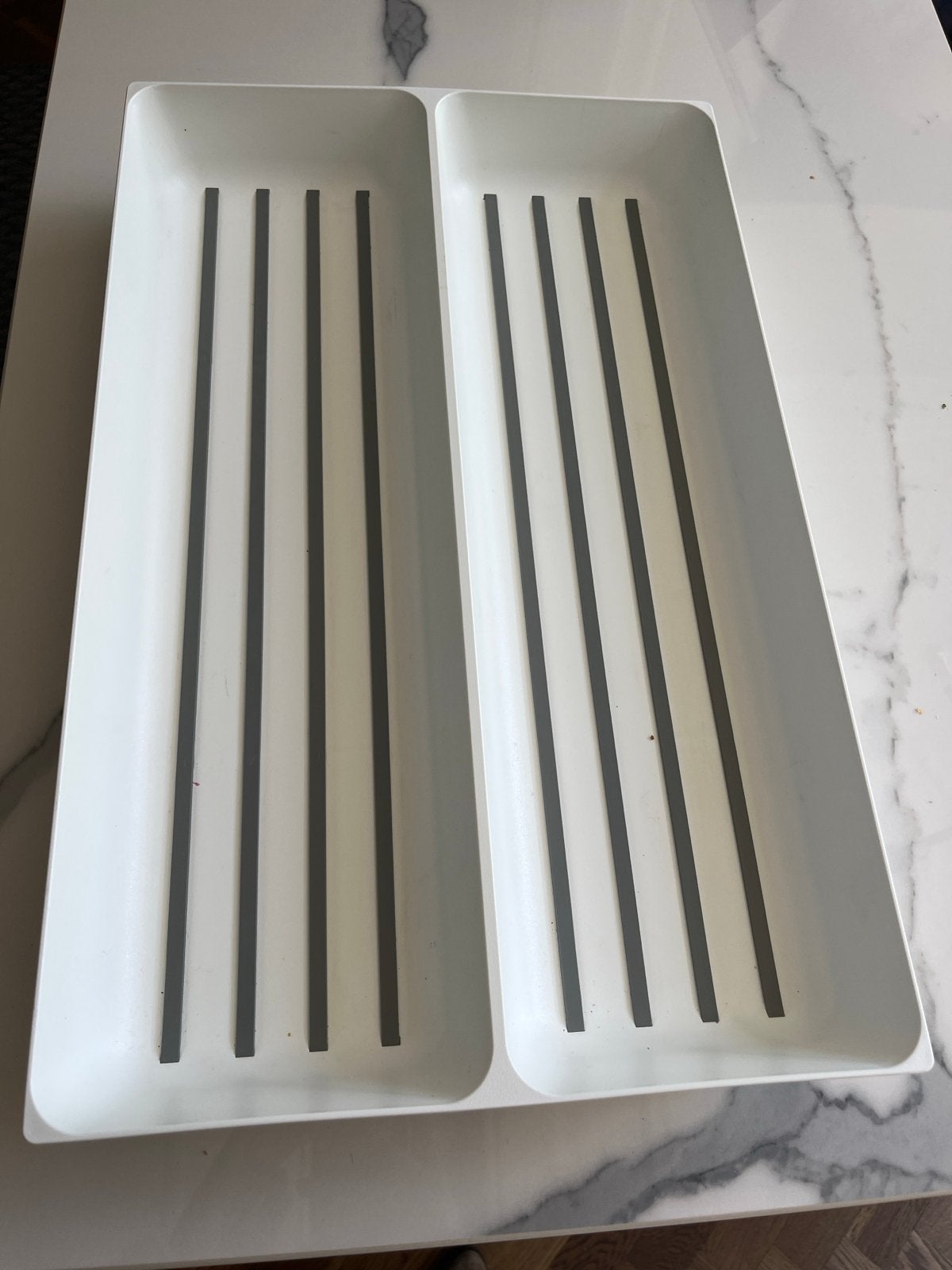 IKEA Bestekbak Utrusta, 3 stuks wit, 32x31 cm, Ophalen, Zo goed als nieuw, Kunststof, Los bestek