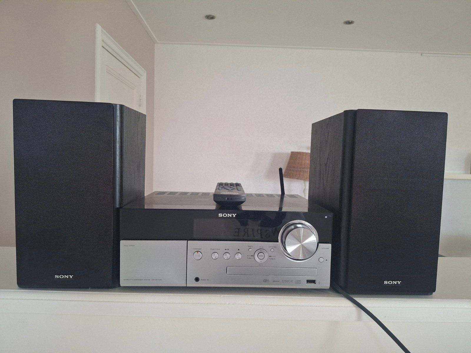 Sony Microset met CD-speler, radio en iPod-dock, Ophalen, Microset, Cd-speler, Zo goed als nieuw