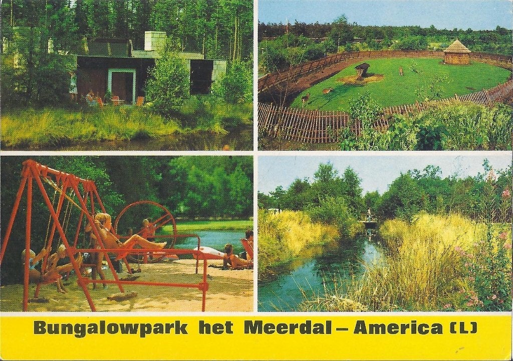 C30 Ongelopen Ansichtkaart Bugalowpark Het Meerdal America, Ophalen of Verzenden, Voor 1920, Ongelopen, Limburg