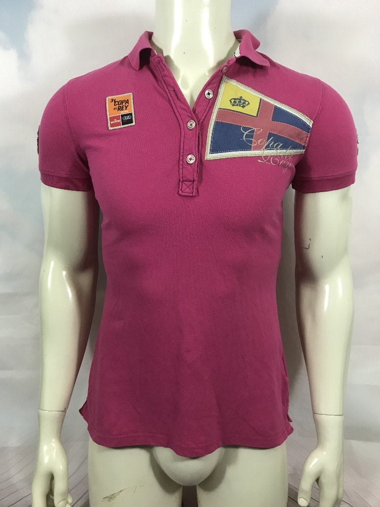 Gaastra donker roze polo maat M (3C7), Kleding | Heren, Tweedehands verkoop, Tweedehands verkoop, Ophalen of Verzenden, Roze