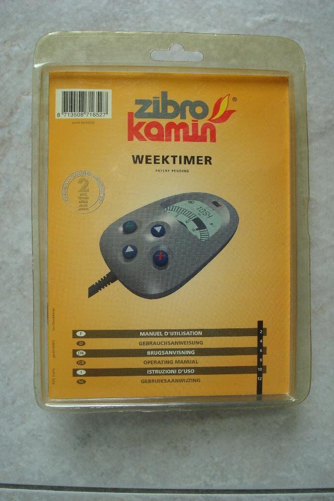 Zibro KAMIN WEEKTIMER afstandsbediening Bedraad Drukknopen, Ophalen of Verzenden, Nieuw